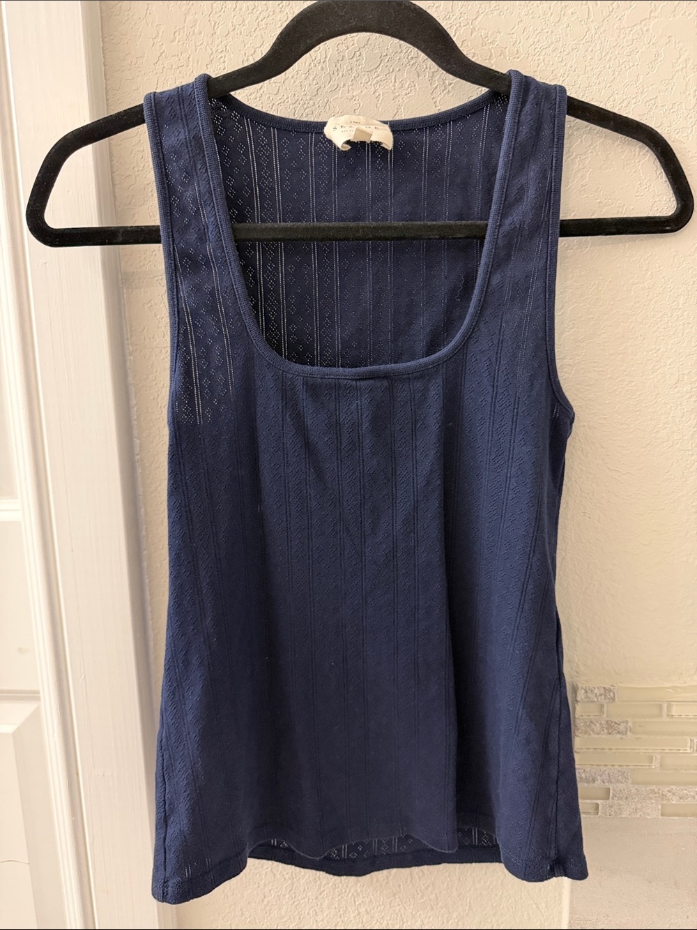 Sezane 100% cotton Juan Pointelle Top